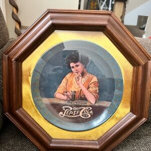 Vintage Pepsi cola collector plate